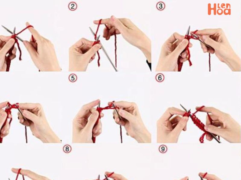 Chuẩn bị trước khi cách đan len bằng đũa