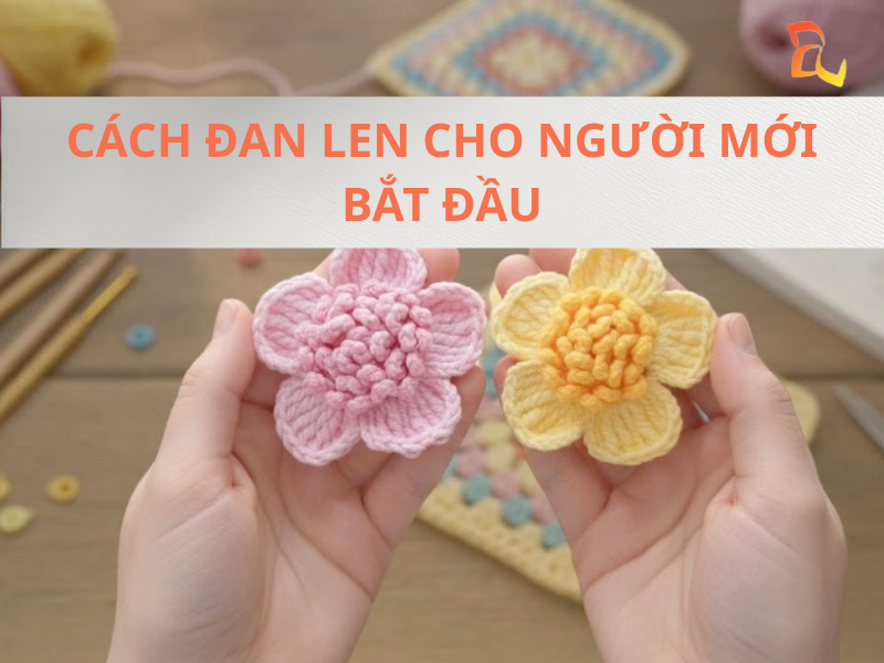 Hướng dẫn cách đan len dễ nhất cho người mới bắt đầu với kim đan và len sợi cơ bản