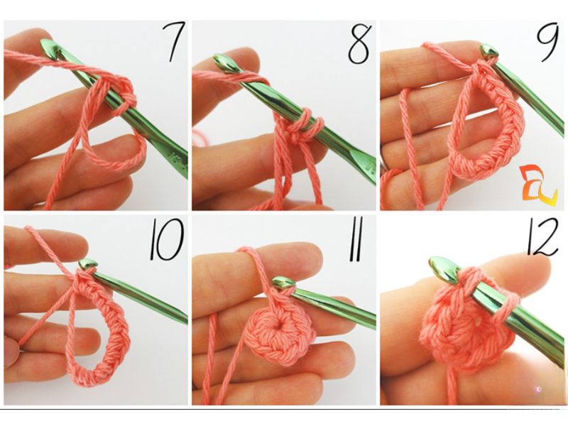 cách đan len vòng tròn ma thuật